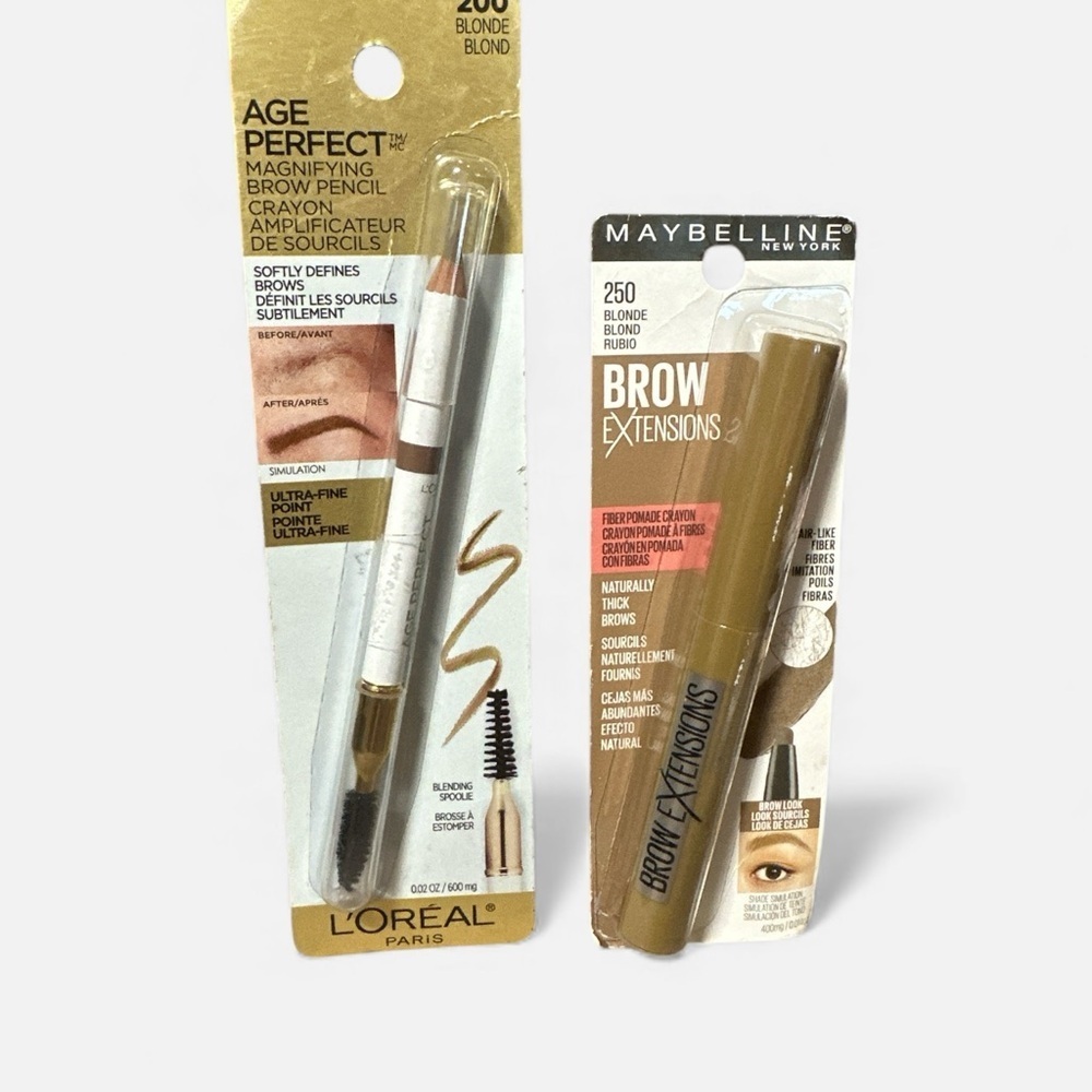 Blonde Brow Duo | L’Oréal Age Perfect Brow Pencil + Maybelline Brow Extensions